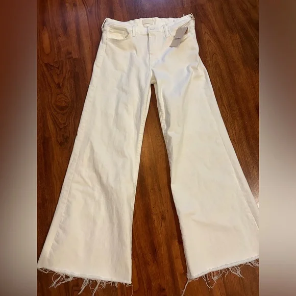Mother Jeans The Roller Fray White NWT size 29 - Picture 3 of 8